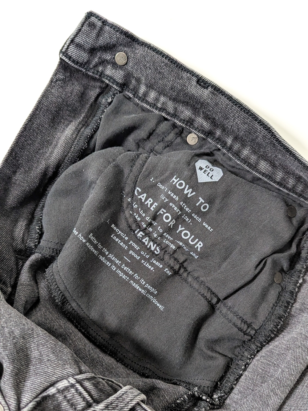 Madewell, The Perfect Vintage Jean, Faded Black Wash, Size 29, Straight Leg - Picture 10 of 16